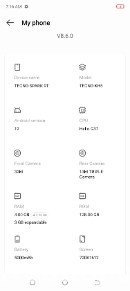 Tecno spark 9T